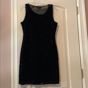 Super sexy velvet sequin black dress by MM Couture